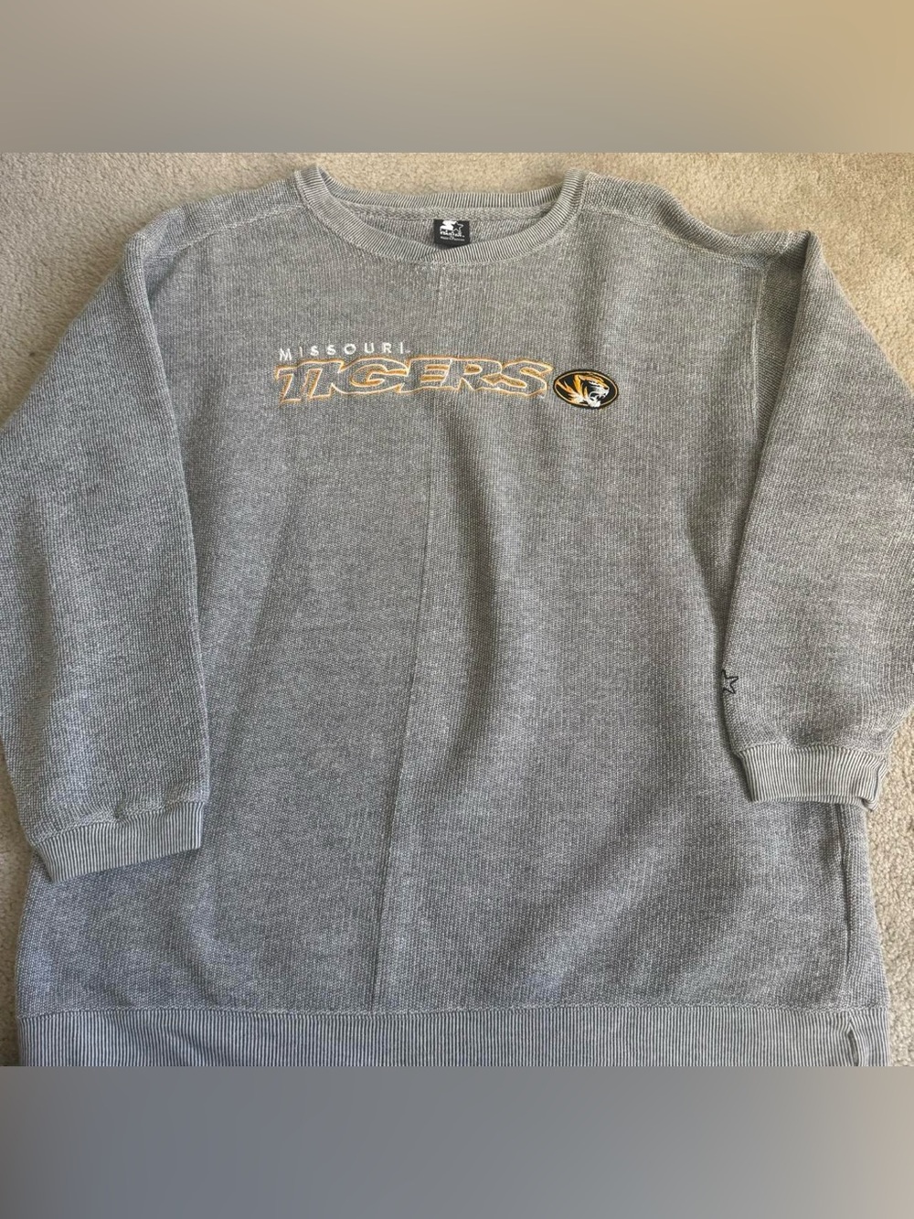 Vintage Starter Mizzou Missouri Tigers College Football Sweater Crewneck